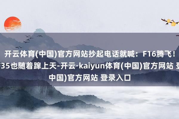 开云体育(中国)官方网站抄起电话就喊:F16腾飞!荷兰的F35也随着蹿上天-开云·kaiyun体育(中国)官方网站 登录入口